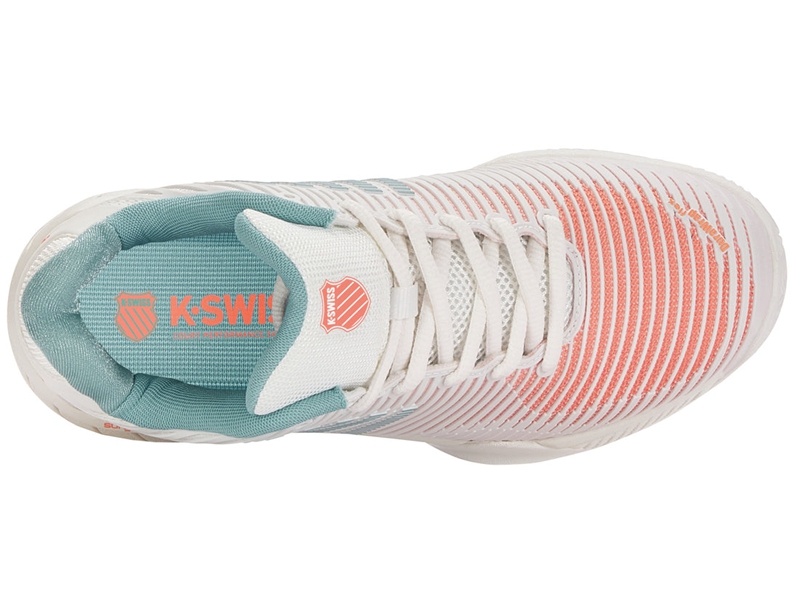 White / Pink / Blue K-Swiss HYPERCOURT EXPRESS 2 HB Women's Tennis | BNGOL-3861