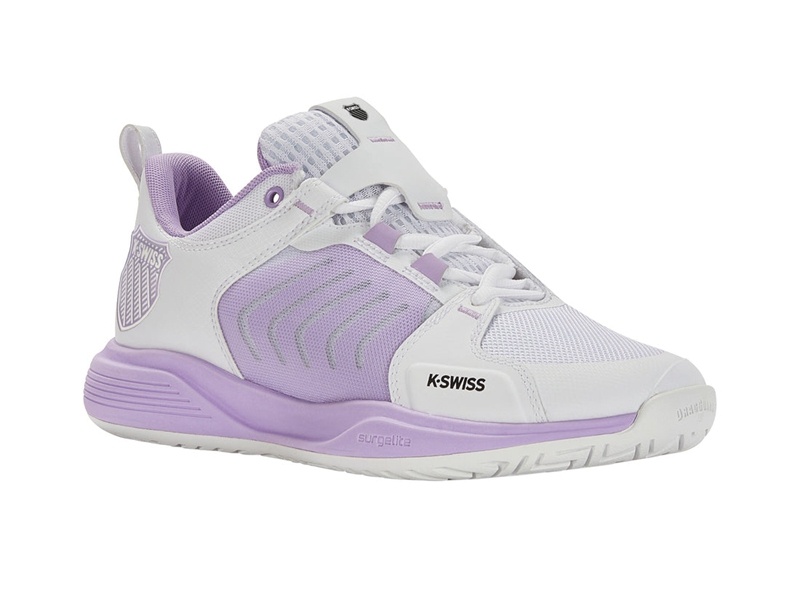 White / Purple Rose K-Swiss ULTRASHOT TEAM Women's Tennis | HBRIW-4632