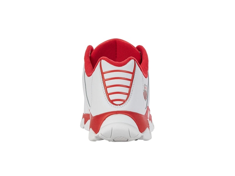 White / Red / White K-Swiss ST329 CMF Men's Lifestyle Shoes | IEAXF-0362