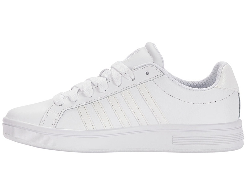 White / Snake K-Swiss COURT TIEBREAK Women's Lifestyle Shoes | QCYUK-0497